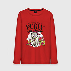 Мужской лонгслив Pugly Christmas