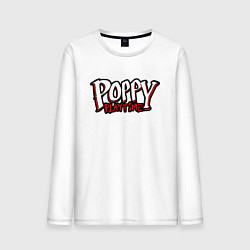 Лонгслив хлопковый мужской Poppy Playtime: Logo, цвет: белый