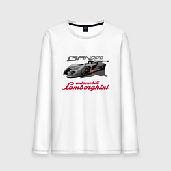 Лонгслив хлопковый мужской Lamborghini Bandido concept цвета белый — фото 1