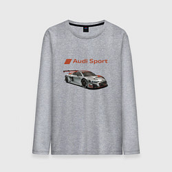 Лонгслив хлопковый мужской Audi sport - racing team, цвет: меланж