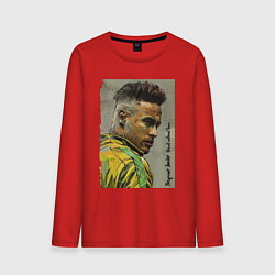 Лонгслив хлопковый мужской Neymar Junior - Brazil national team, цвет: красный