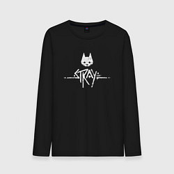 Мужской лонгслив Stray: White Logo