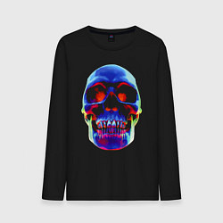 Мужской лонгслив Cool neon skull