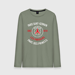 Лонгслив хлопковый мужской PARIS SAINT - GERMAIN ПСЖ ФУТБОЛ, цвет: авокадо