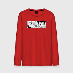 Лонгслив хлопковый мужской Киллуа Золдик и Гон, цвет: красный