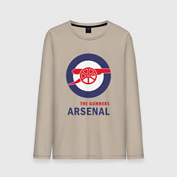 Лонгслив хлопковый мужской Arsenal The Gunners, цвет: миндальный