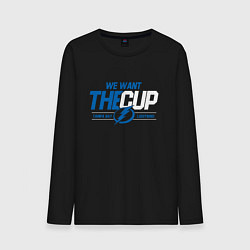 Мужской лонгслив Tampa Bay Lightning We want the cup Тампа Бэй Лайт