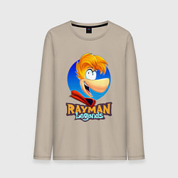 Лонгслив хлопковый мужской Веселый Rayman, цвет: миндальный