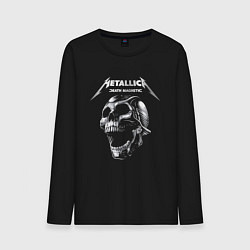 Лонгслив хлопковый мужской Metallica Death Magnetic, цвет: черный