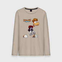 Лонгслив хлопковый мужской Rayman Legends Рэйман, цвет: миндальный