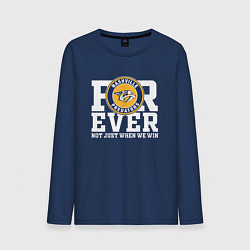 Лонгслив хлопковый мужской Nashville Predators FOREVER NOT JUST WHEN WE WIN Н, цвет: тёмно-синий