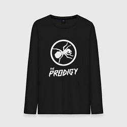 Лонгслив хлопковый мужской Prodigy логотип, цвет: черный