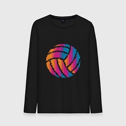 Лонгслив хлопковый мужской Ball Volleyball, цвет: черный