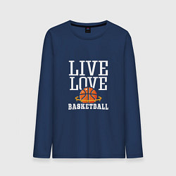 Мужской лонгслив Live Love - Basketball