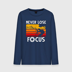 Мужской лонгслив Never lose focus