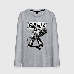 Лонгслив хлопковый мужской Fallout 4 Hero!, цвет: меланж