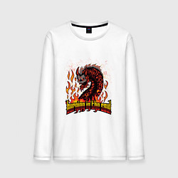 Мужской лонгслив Burning in the soul