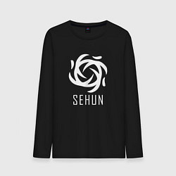 Лонгслив хлопковый мужской Exo SEHUN, цвет: черный