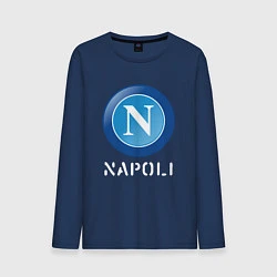 Лонгслив хлопковый мужской SSC NAPOLI Napoli, цвет: тёмно-синий
