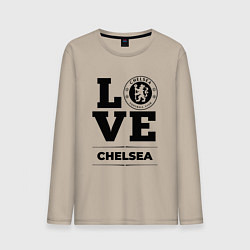 Лонгслив хлопковый мужской Chelsea Love Классика, цвет: миндальный