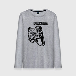 Лонгслив хлопковый мужской Player 2 парная, цвет: меланж