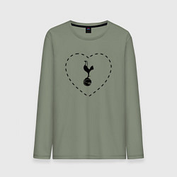 Мужской лонгслив Лого Tottenham в сердечке