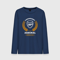 Мужской лонгслив Лого Arsenal и надпись Legendary Football Club