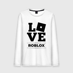 Лонгслив хлопковый мужской Roblox Love Classic, цвет: белый