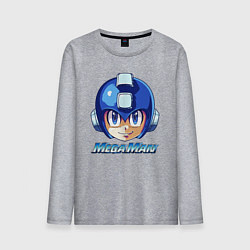 Лонгслив хлопковый мужской Mega Man - Rockman, цвет: меланж