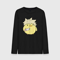 Лонгслив хлопковый мужской Опасный Бакуго My Hero Academia, цвет: черный