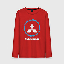 Лонгслив хлопковый мужской Mitsubishi в стиле Top Gear, цвет: красный