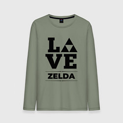 Лонгслив хлопковый мужской Zelda Love Classic, цвет: авокадо