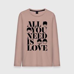 Мужской лонгслив ALL YOU NEED IS LOVE THE BEATLES