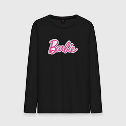 Лонгслив хлопковый мужской Barbie logo, цвет: черный