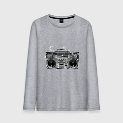 Лонгслив хлопковый мужской Wu-Tang Boombox, цвет: меланж