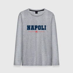 Лонгслив хлопковый мужской Napoli FC Classic, цвет: меланж