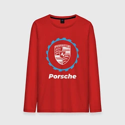 Лонгслив хлопковый мужской Porsche в стиле Top Gear, цвет: красный