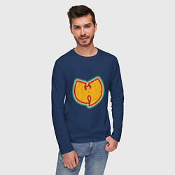Лонгслив хлопковый мужской Wu-Tang Colors, цвет: тёмно-синий — фото 2