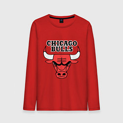 Лонгслив хлопковый мужской Chicago Bulls, цвет: красный