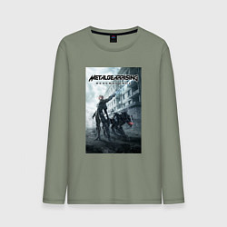 Лонгслив хлопковый мужской Metal Gear Rising Revengeance - poster, цвет: авокадо