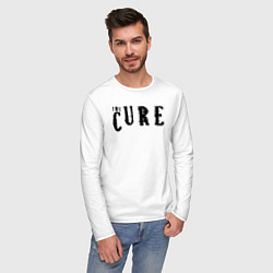 Лонгслив хлопковый мужской The Cure лого, цвет: белый — фото 2
