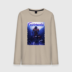 Лонгслив хлопковый мужской Бельмонт - Castlvania, цвет: миндальный