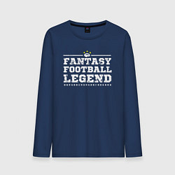 Лонгслив хлопковый мужской Fantasy Football Legend, цвет: тёмно-синий