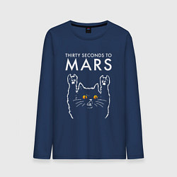 Мужской лонгслив Thirty Seconds to Mars rock cat