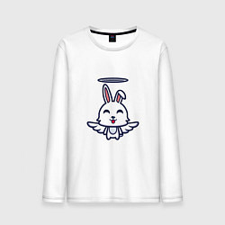Лонгслив хлопковый мужской Angel Bunny, цвет: белый