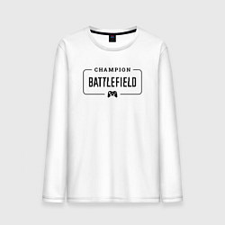 Мужской лонгслив Battlefield gaming champion: рамка с лого и джойст