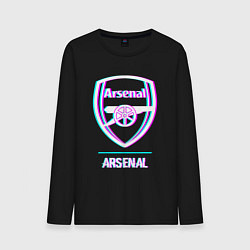 Мужской лонгслив Arsenal FC в стиле glitch