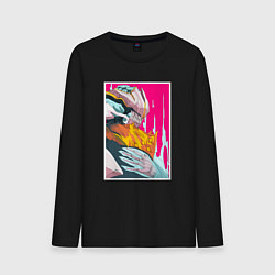 Лонгслив хлопковый мужской Nidus, цвет: черный