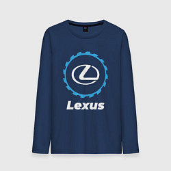 Лонгслив хлопковый мужской Lexus в стиле Top Gear, цвет: тёмно-синий