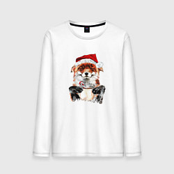 Мужской лонгслив Christmas smile foxy